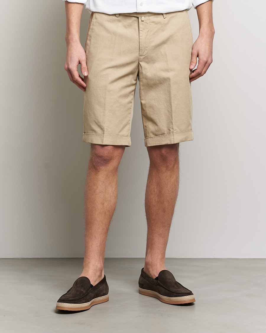 Mies | Pellavashortsit | Briglia 1949 | Linen/Cotton Shorts Beige