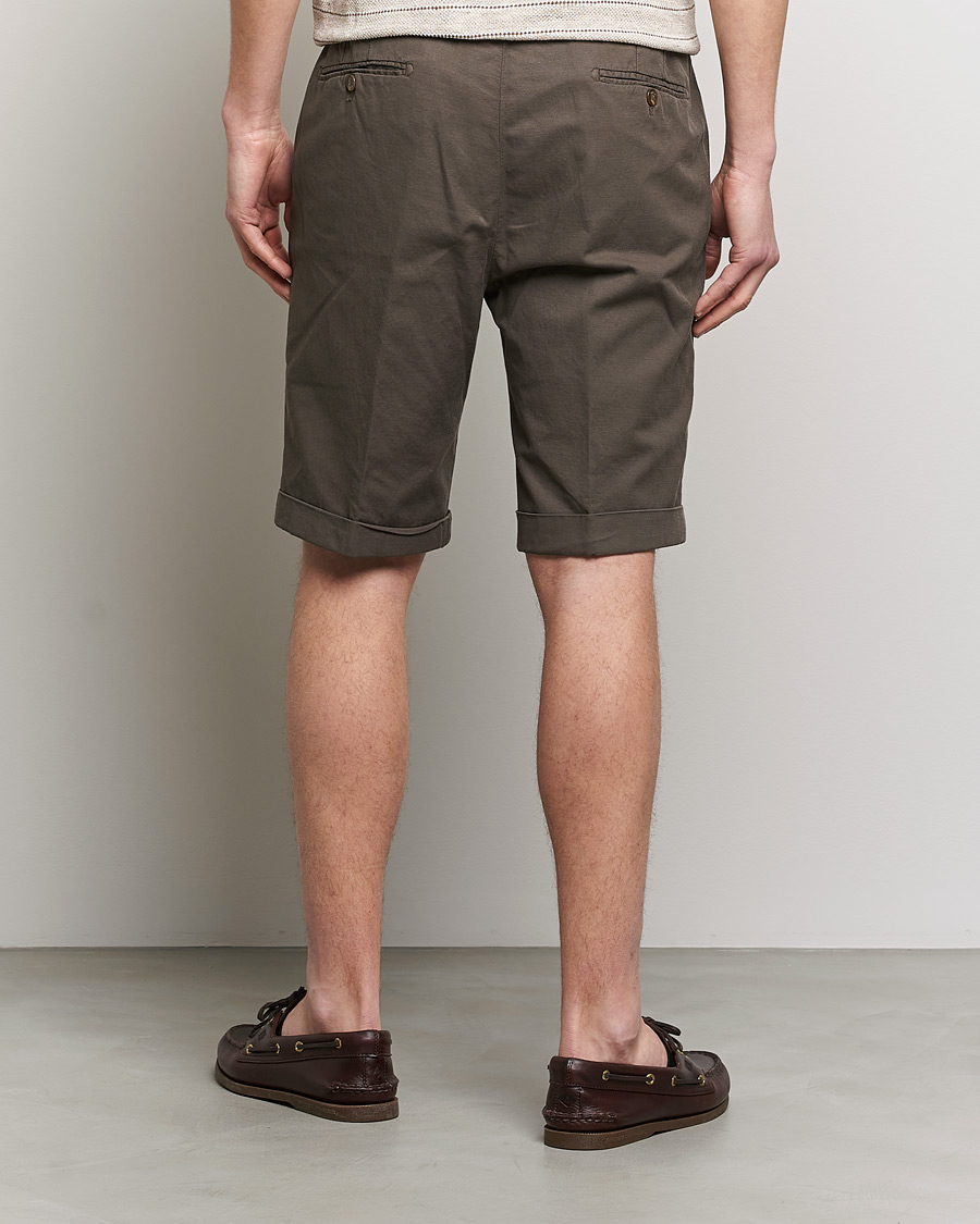Mies | Shortsit | Briglia 1949 | Linen/Cotton Shorts Brown