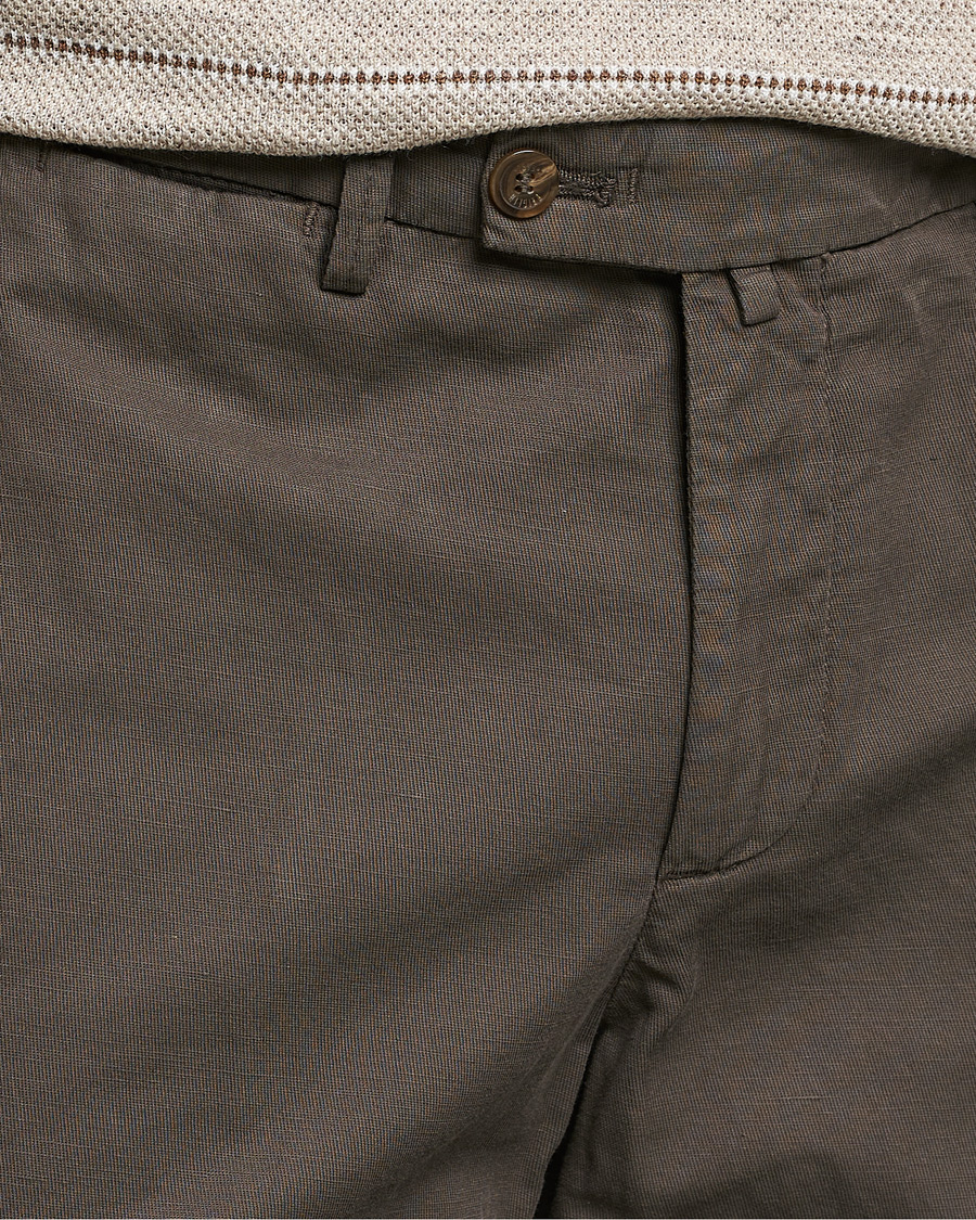 Mies | Shortsit | Briglia 1949 | Linen/Cotton Shorts Brown
