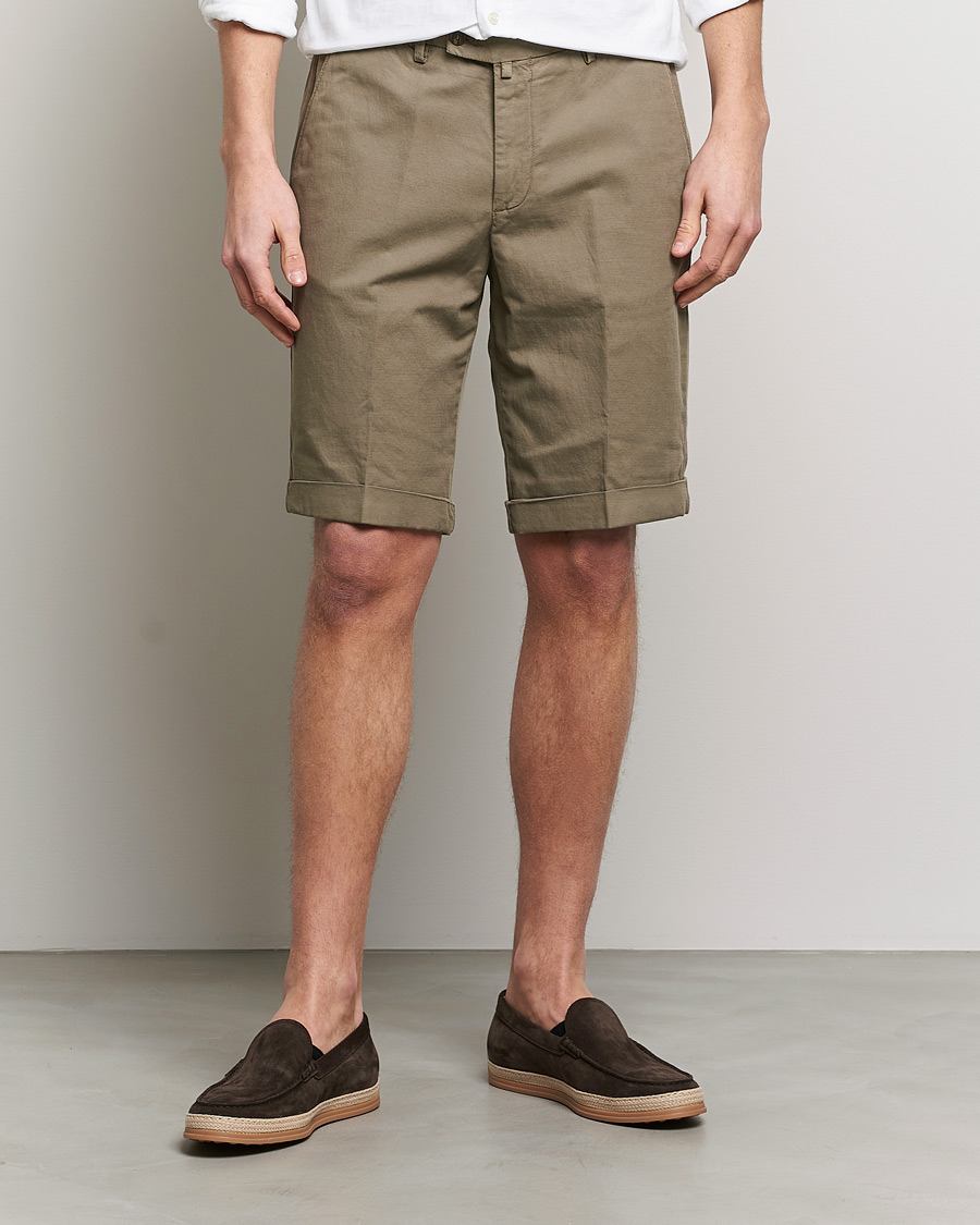 Mies | Pellavashortsit | Briglia 1949 | Linen/Cotton Shorts Olive