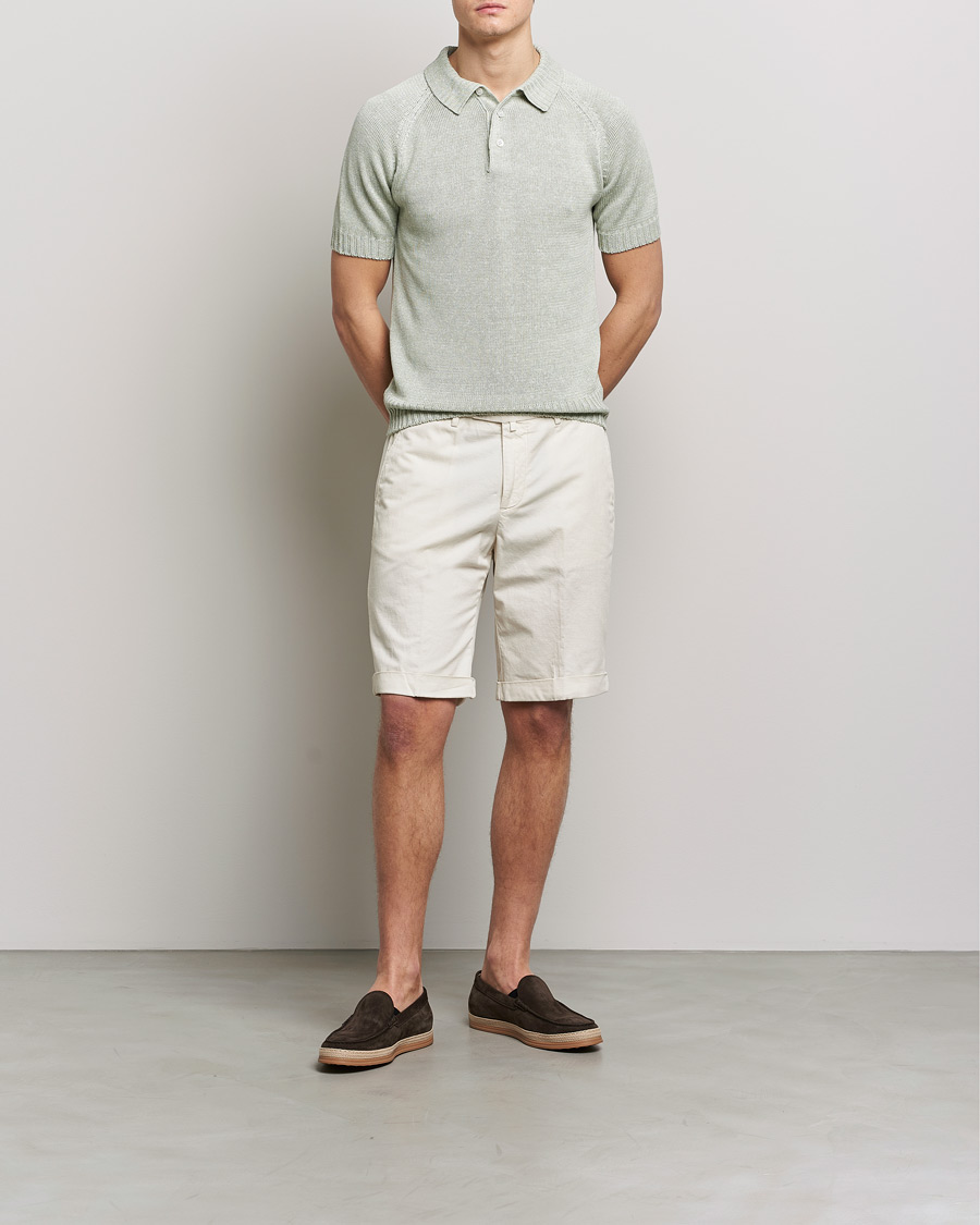 Mies | Shortsit | Briglia 1949 | Linen/Cotton Shorts Cream