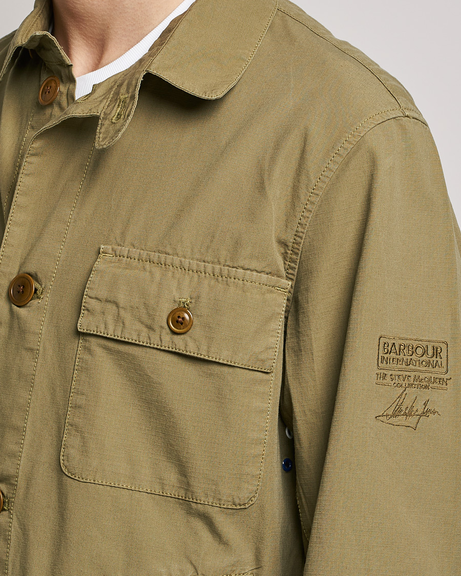 Mies | Takit | Barbour International | Steve McQueen Terrance Shirt Jacket Olive