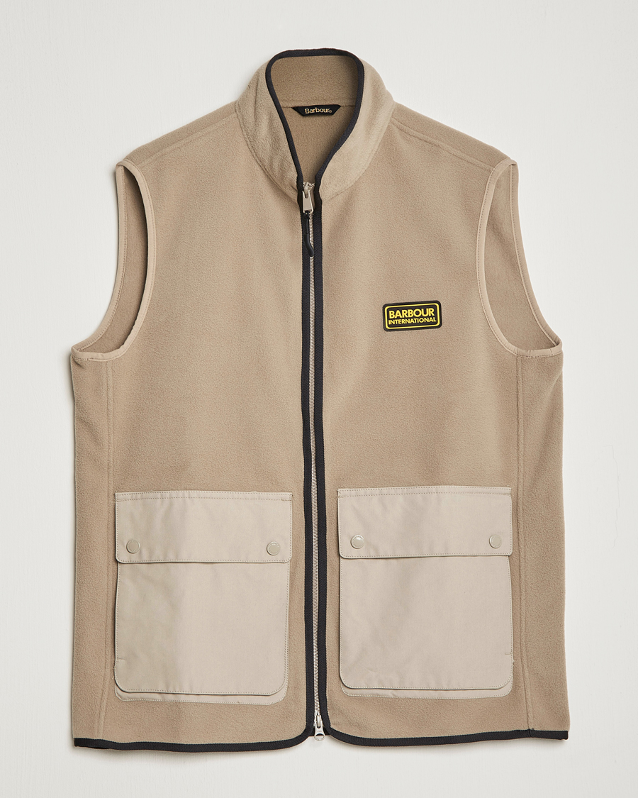 Mies | Puserot | Barbour International | Oak Fleece Gilet Concrete