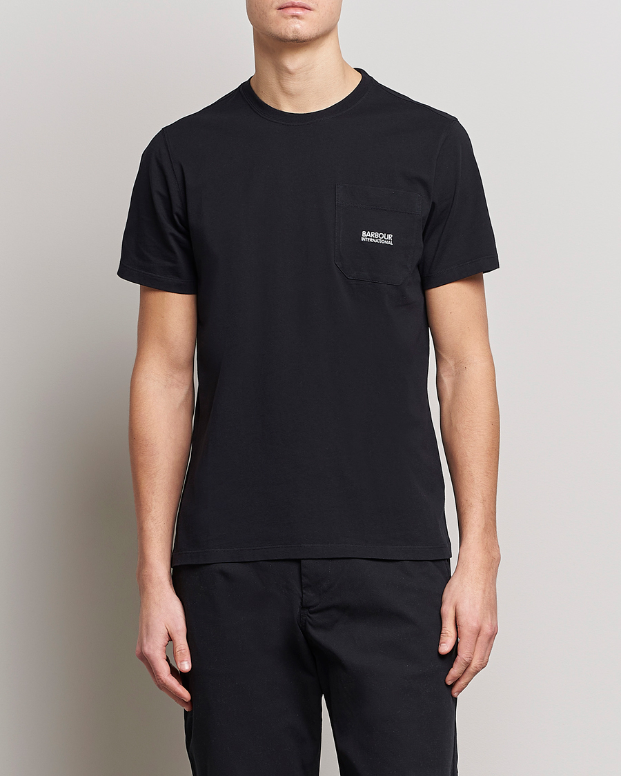 Mies |  | Barbour International | Radok Pocket Crew Neck T-Shirt Black