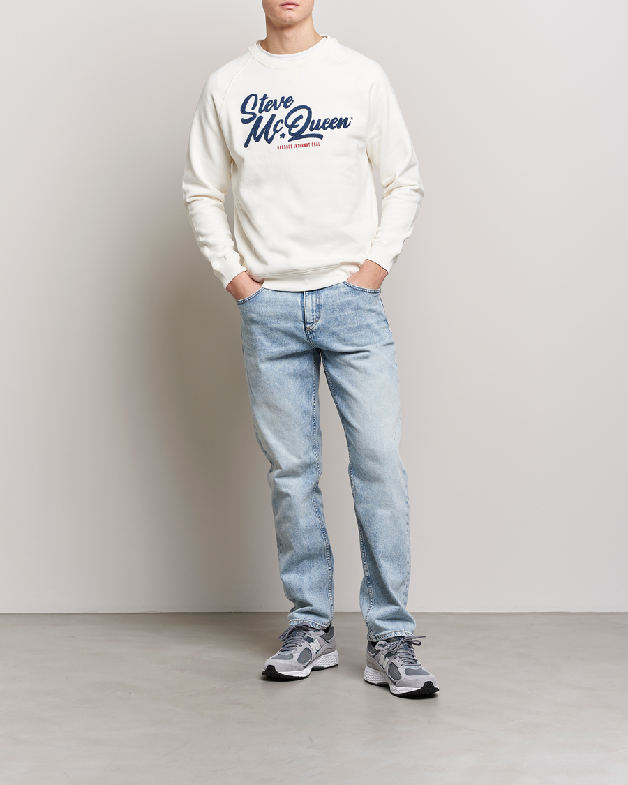 Mies | Puserot | Barbour International | Holtz Steve McQueen Crew Neck Sweatshirt White