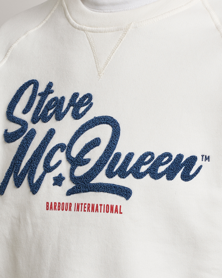 Mies | Puserot | Barbour International | Holtz Steve McQueen Crew Neck Sweatshirt White