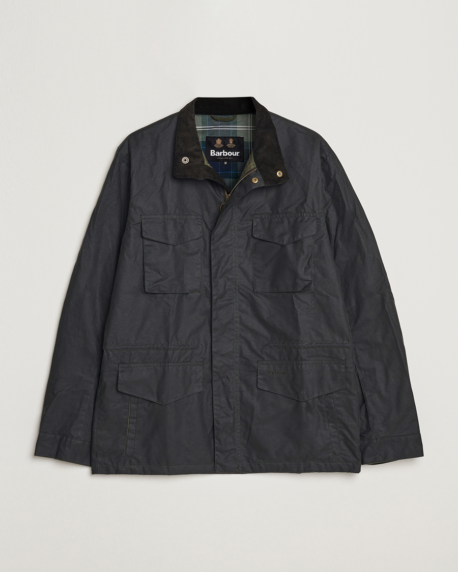 Mies | Takit | Barbour Lifestyle | Farnham Vax Jacket Sage Green