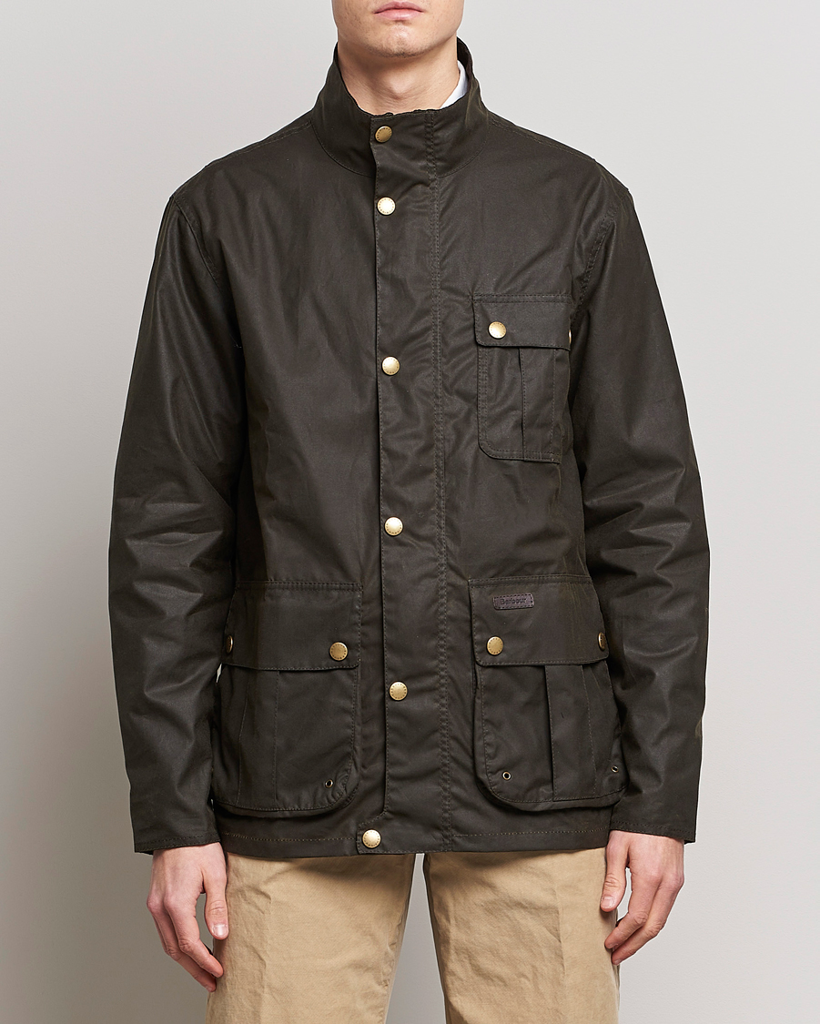 Mies | Barbour | Barbour Lifestyle | Dunlin Vax Jacket Olive