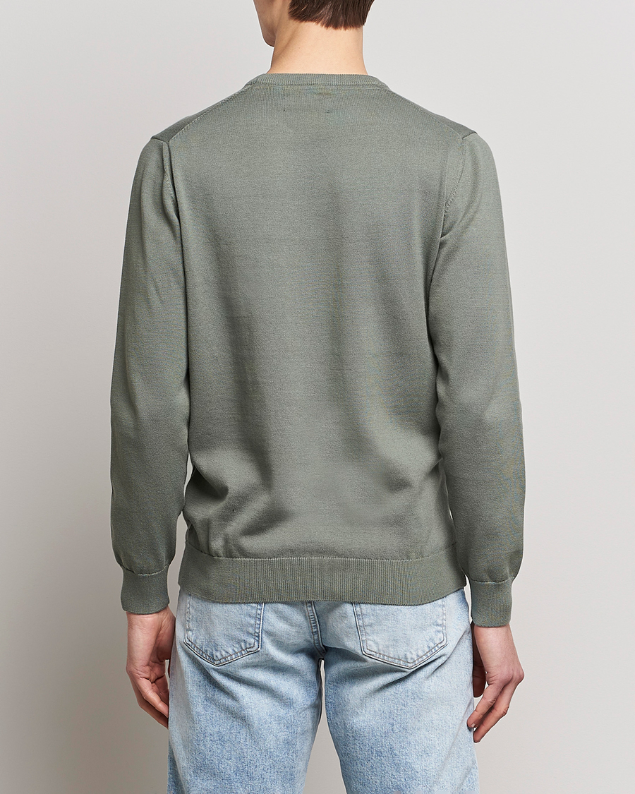 Mies | Puserot | Barbour Lifestyle | Pima Cotton Crew Neck Agave Green