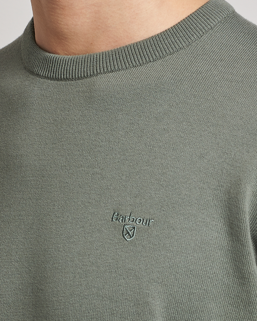 Mies | Puserot | Barbour Lifestyle | Pima Cotton Crew Neck Agave Green