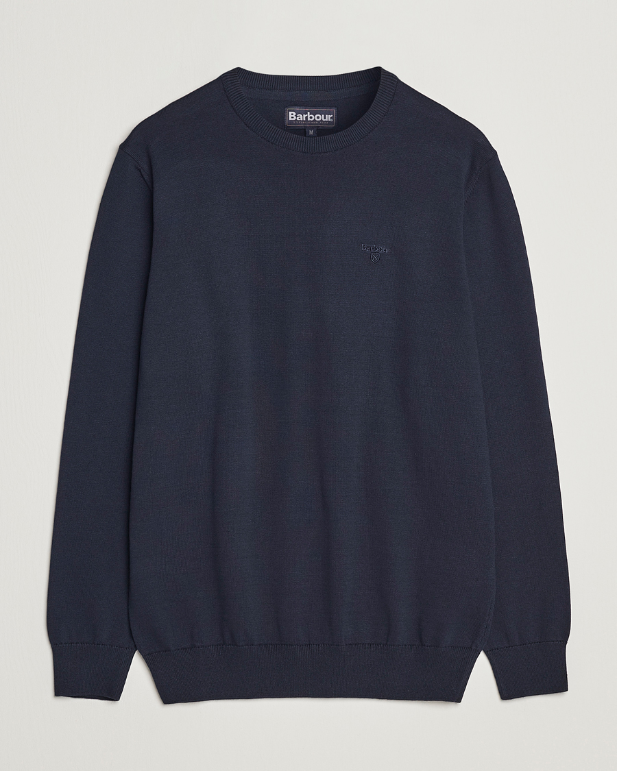 Mies | Puserot | Barbour Lifestyle | Pima Cotton Crew Neck Navy