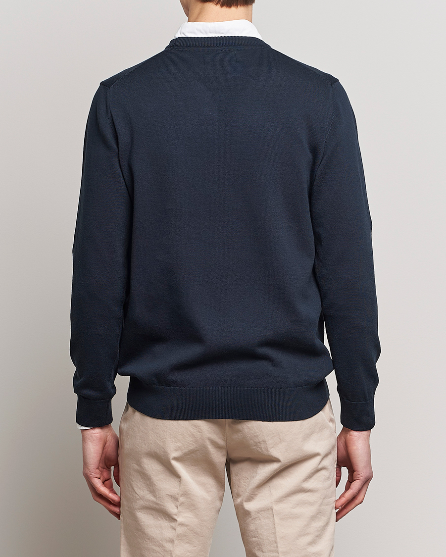 Mies | Puserot | Barbour Lifestyle | Pima Cotton Crew Neck Navy