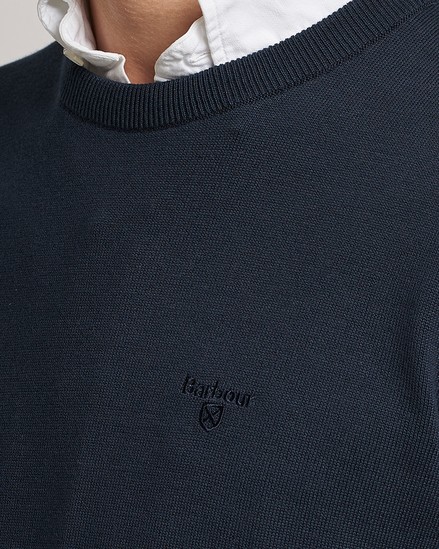 Mies | Puserot | Barbour Lifestyle | Pima Cotton Crew Neck Navy