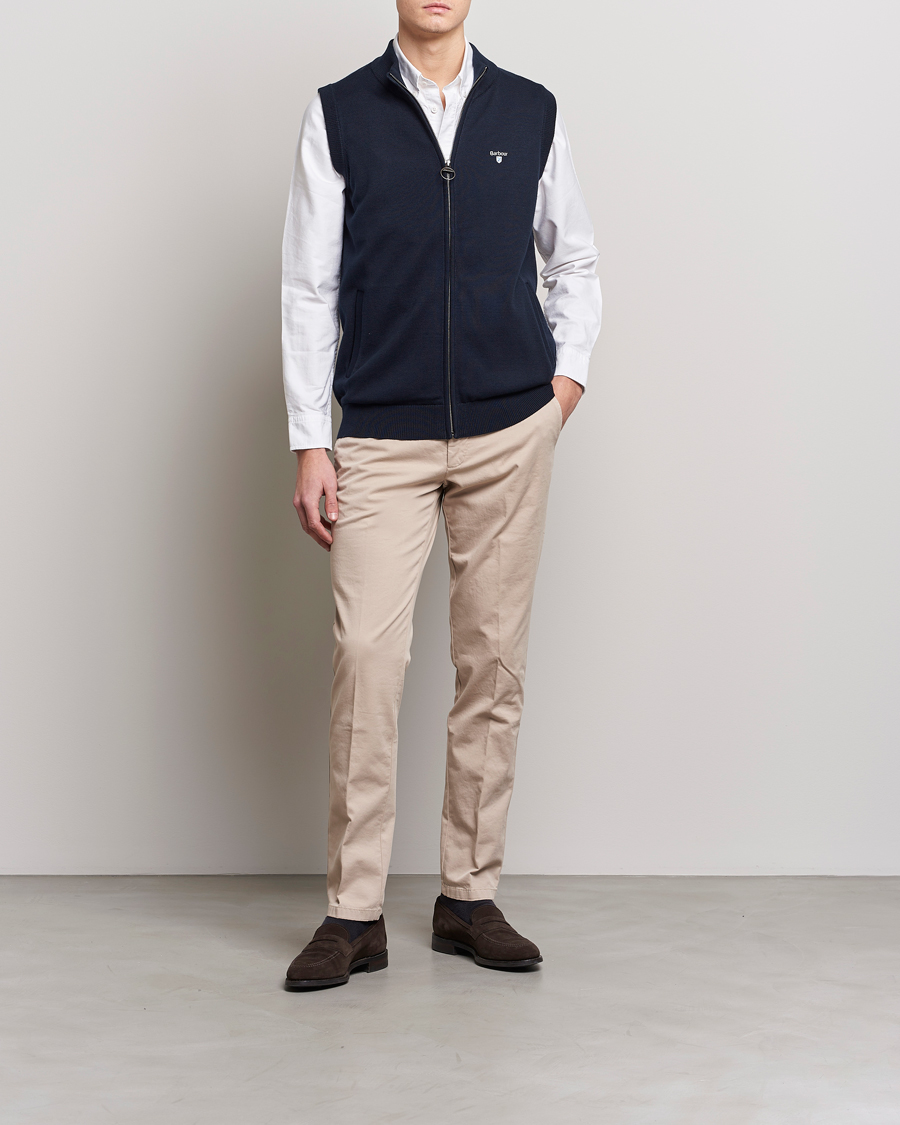 Mies | Puserot | Barbour Lifestyle | Dordon Knitted Full Zip Gilet Navy