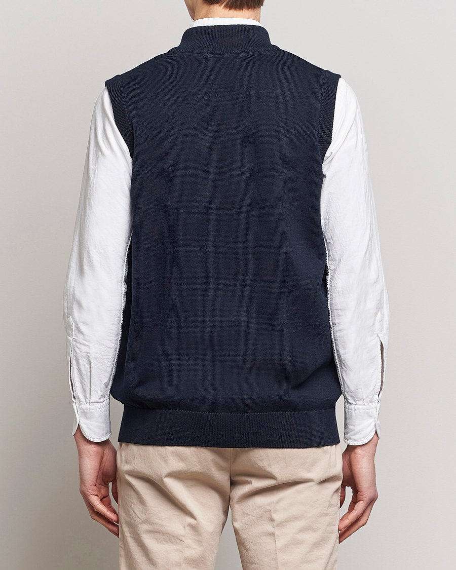 Mies | Puserot | Barbour Lifestyle | Dordon Knitted Full Zip Gilet Navy
