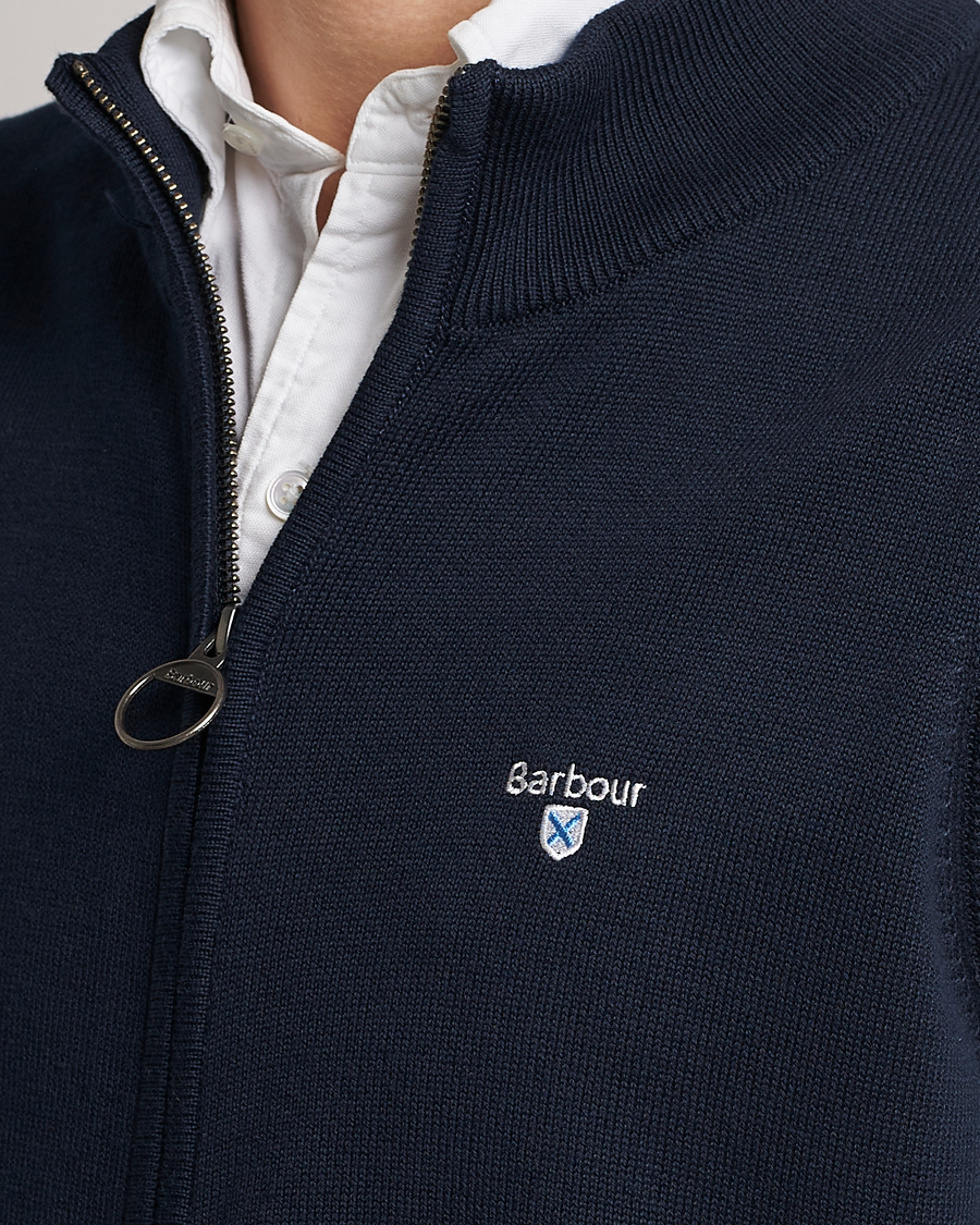 Mies | Puserot | Barbour Lifestyle | Dordon Knitted Full Zip Gilet Navy
