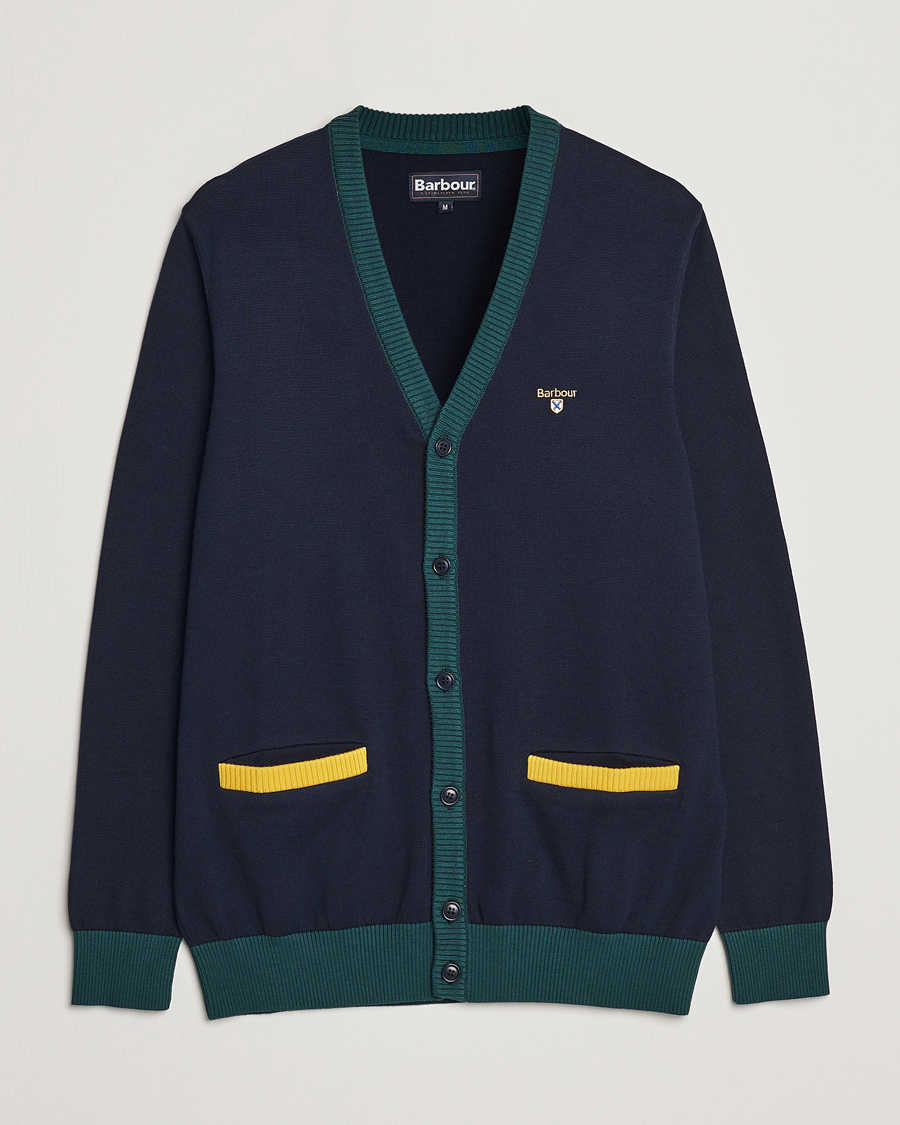 Mies | Puserot | Barbour Lifestyle | Sheldonian Knitted Cardigan Navy