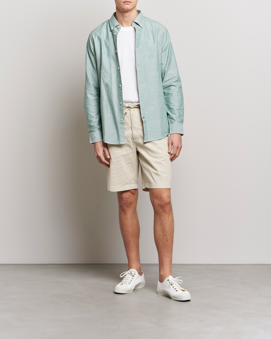 Mies | Shortsit | Barbour Lifestyle | Linen/Cotton Drawstring Shorts Light Stone