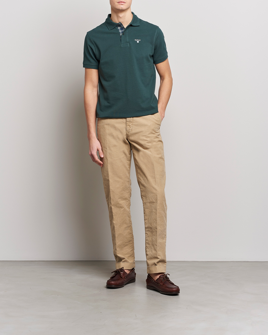 Mies | Pikeet | Barbour Lifestyle | Tartan Pique Polo Green Gables