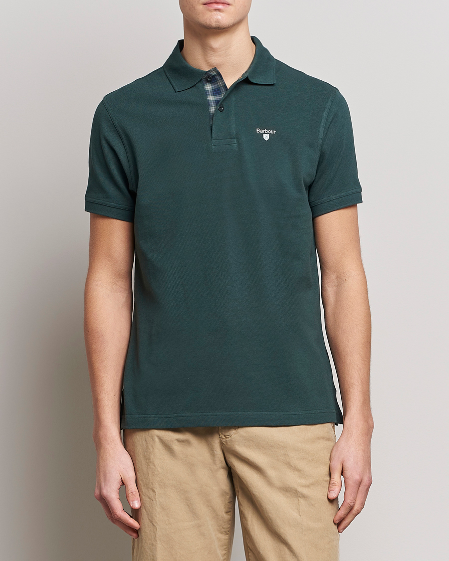 Mies | Pikeet | Barbour Lifestyle | Tartan Pique Polo Green Gables