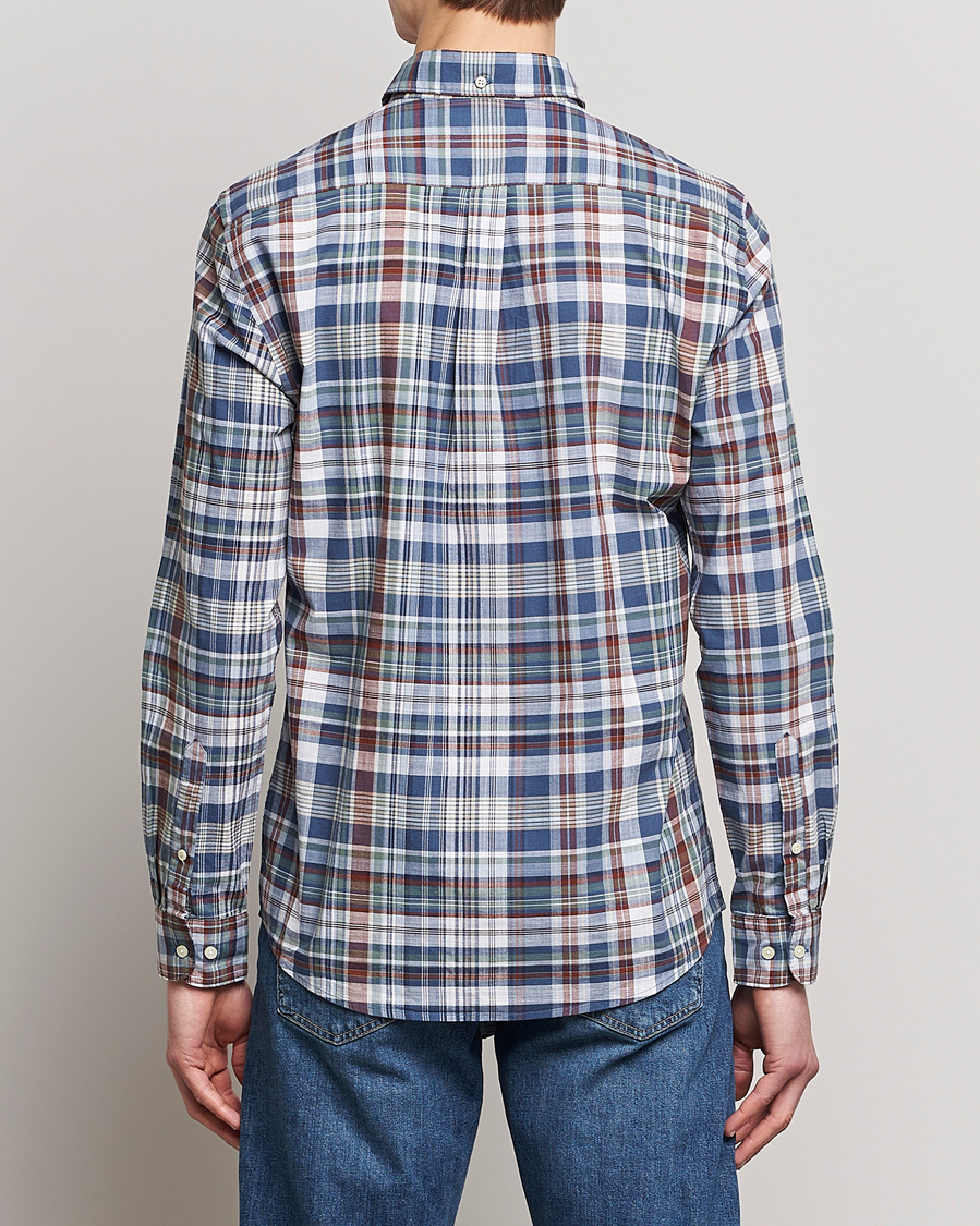 Mies | Kauluspaidat | Barbour Lifestyle | Tailored Fit Seacove Checked Shirt Blue