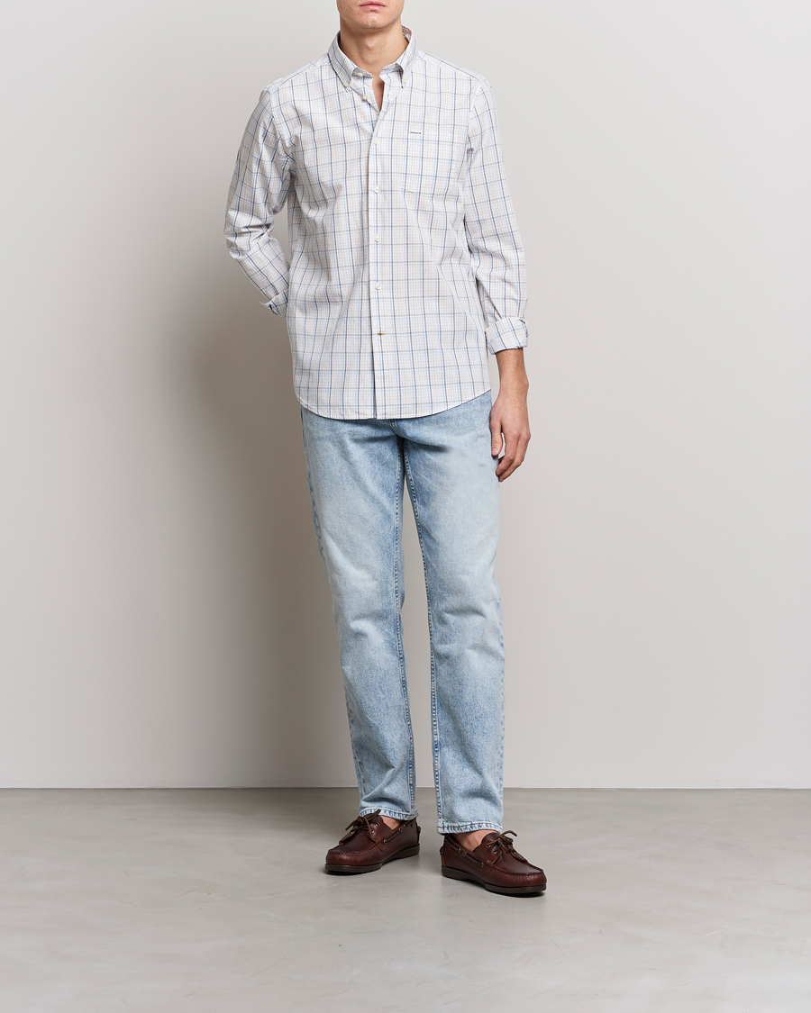 Mies | Kauluspaidat | Barbour Lifestyle | Tailored Fit Alnwick Checked Shirt Stone