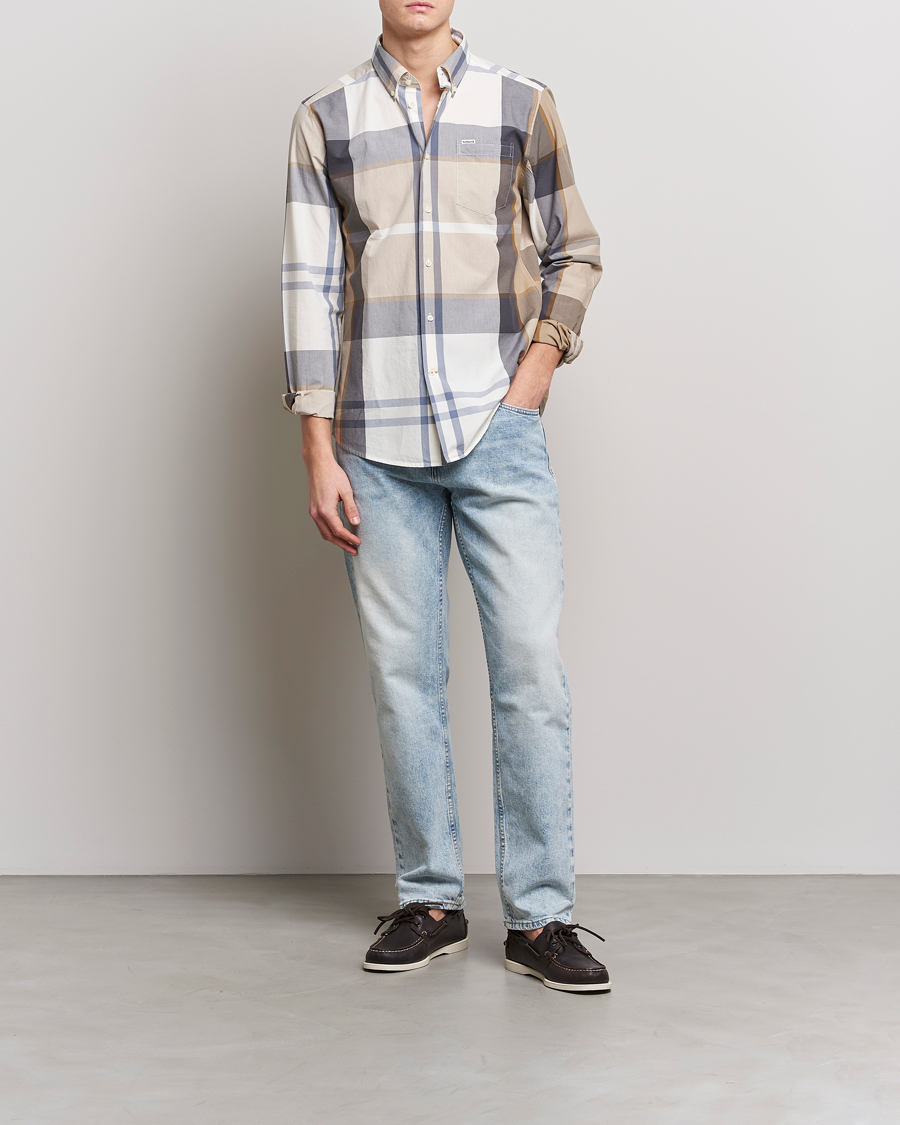 Mies | Kauluspaidat | Barbour Lifestyle | Tailored Fit Harris Tartan Shirt Beige