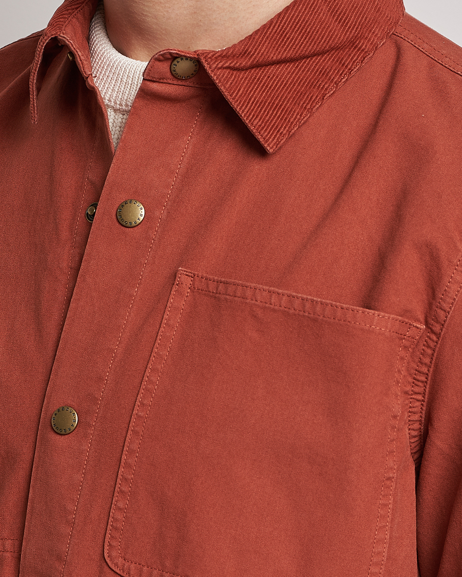 Mies | Takit | Barbour White Label | Lorenzo Cotton Overshirt Rust