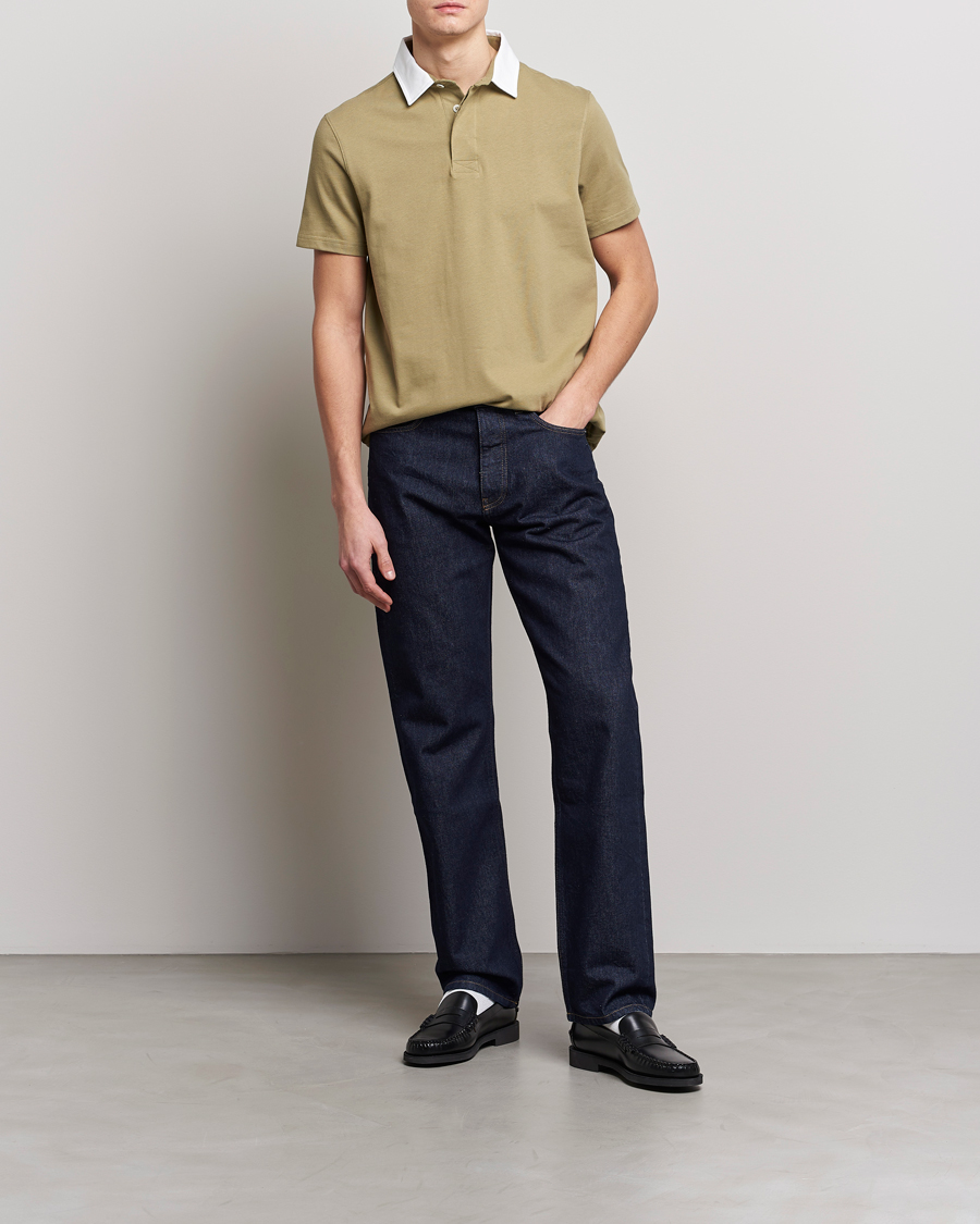 Mies | Puserot | Barbour White Label | Wilson Short Sleeve Cotton Polo Bleached Olive