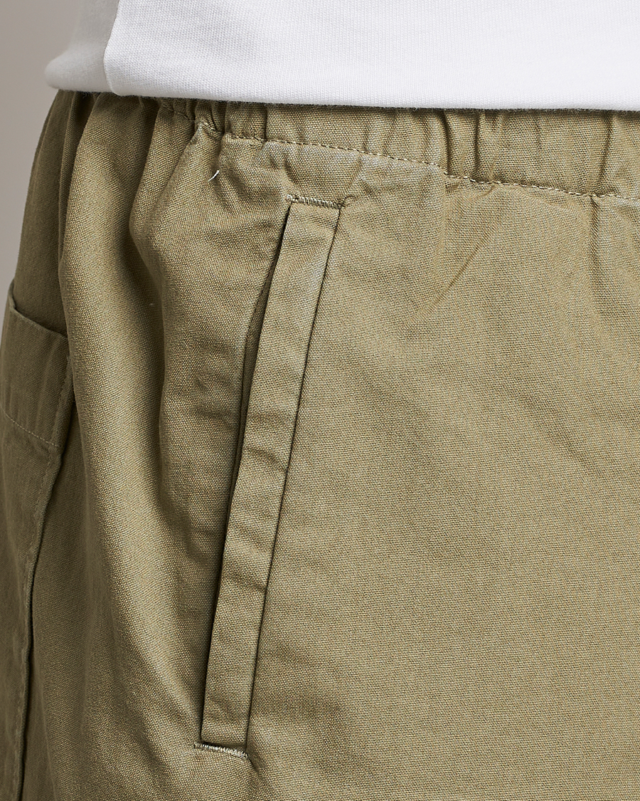 Mies | Shortsit | Barbour White Label | Dillon Cotton Drawstring Shorts Bleached Olive