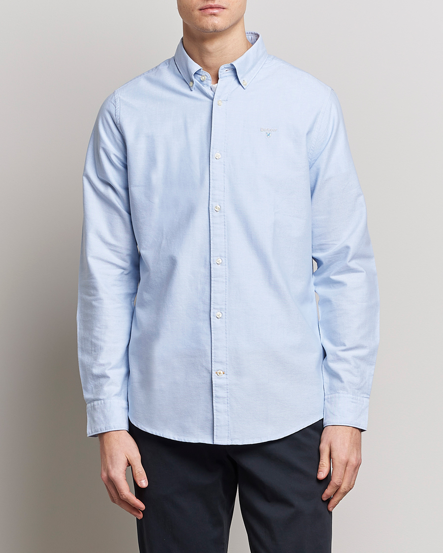Mies |  | Barbour Lifestyle | Tailored Fit Oxtown Shirt Sky Blue