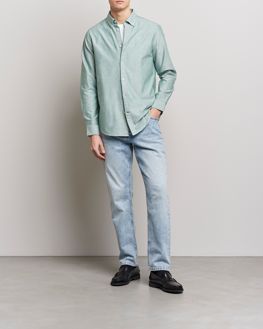Mies | Kauluspaidat | Barbour Lifestyle | Tailored Fit Oxford 3 Shirt Green