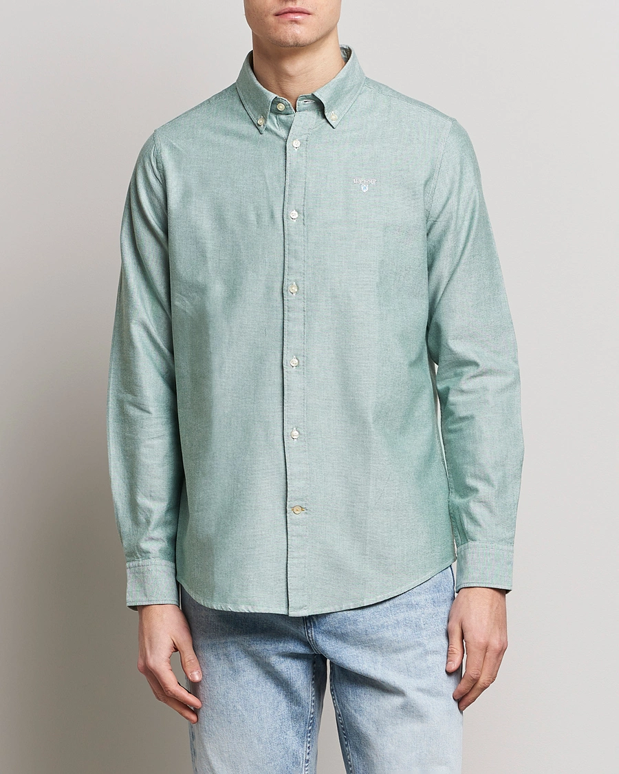 Mies | Barbour | Barbour Lifestyle | Tailored Fit Oxford 3 Shirt Green