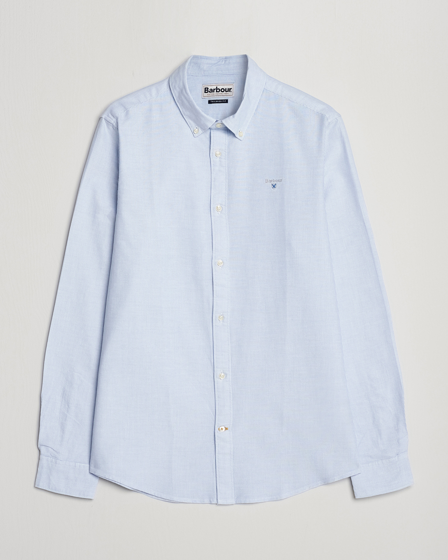 Mies | Kauluspaidat | Barbour Lifestyle | Tailored Fit Striped Oxtown Shirt Blue/White