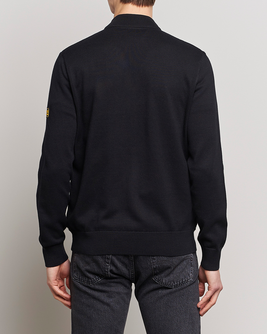 Mies | Puserot | Barbour International | Legacy Baffle Zip Through Sweater Black