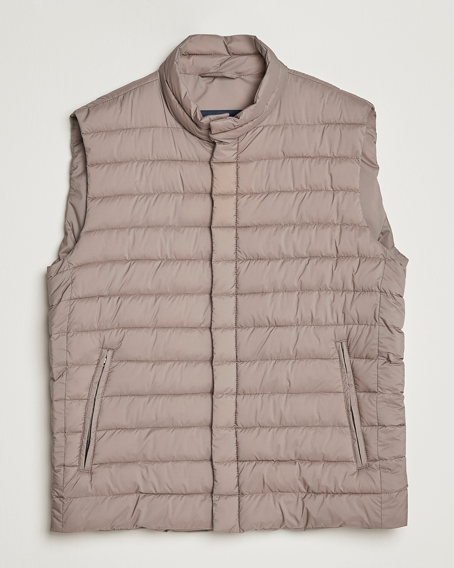 Mies | Takit | Herno | Nuage Matt Nylon Vest Taupe