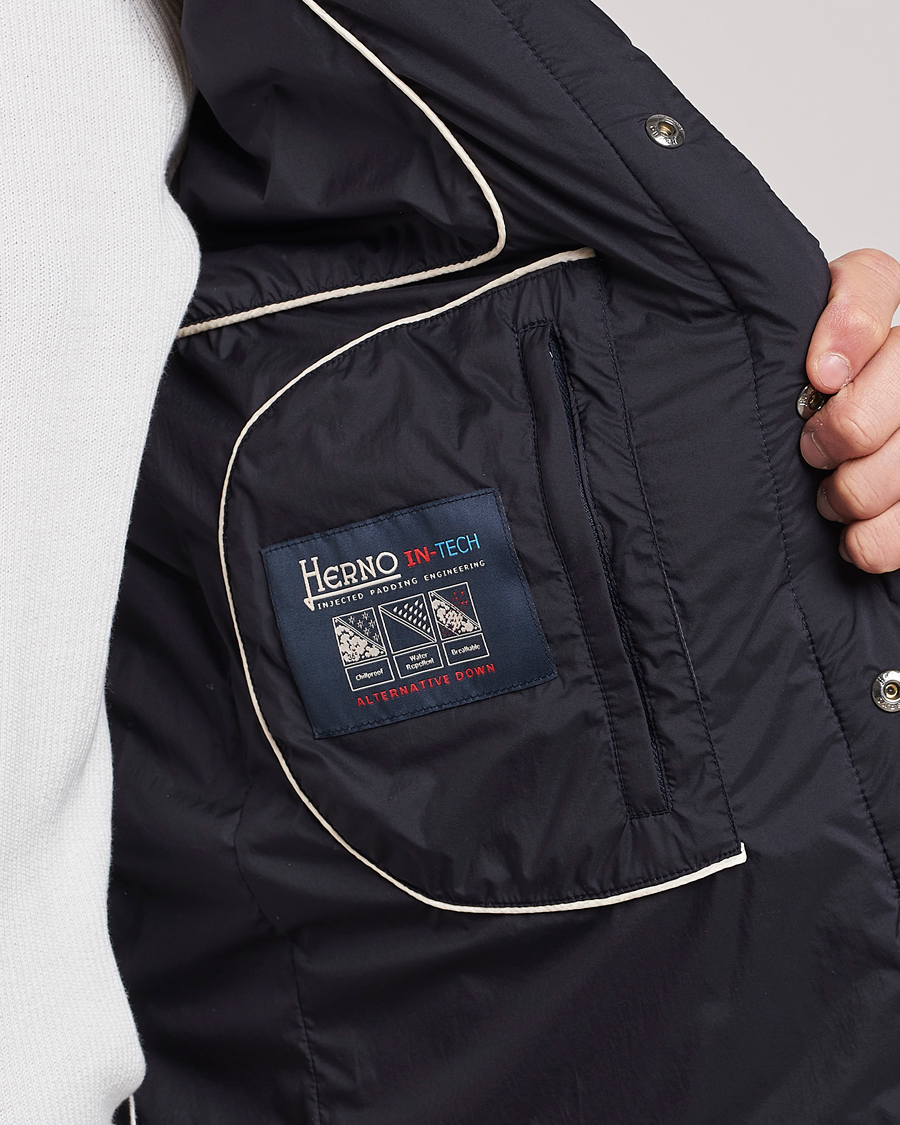 Mies | Ulkoliivit | Herno | Nuage Matt Nylon Vest Midnight