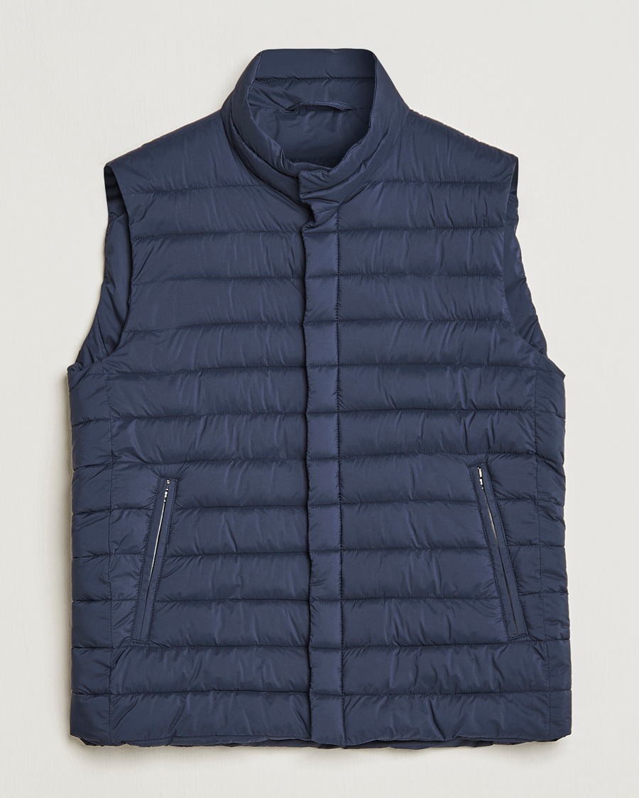Mies | Ulkoliivit | Herno | Nuage Matt Nylon Vest Navy