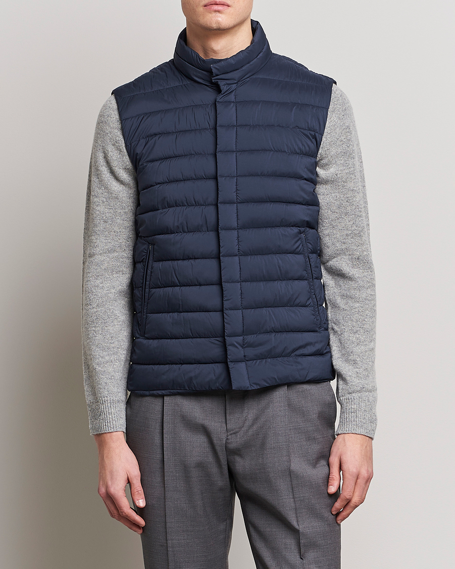 Mies | Ulkoliivit | Herno | Nuage Matt Nylon Vest Navy