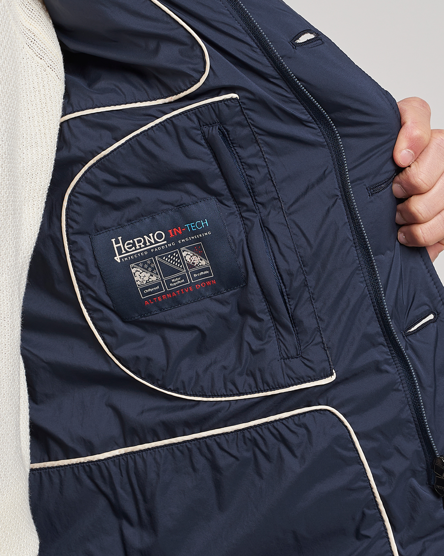 Mies | Takit | Herno | Nuage Matt Nylon Blazer Navy