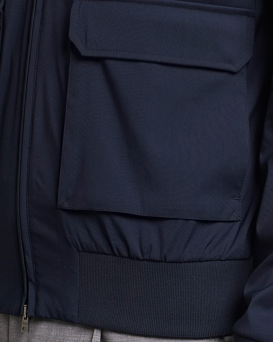 Mies | Takit | Herno | Loro Piana Harrington Jacket Navy