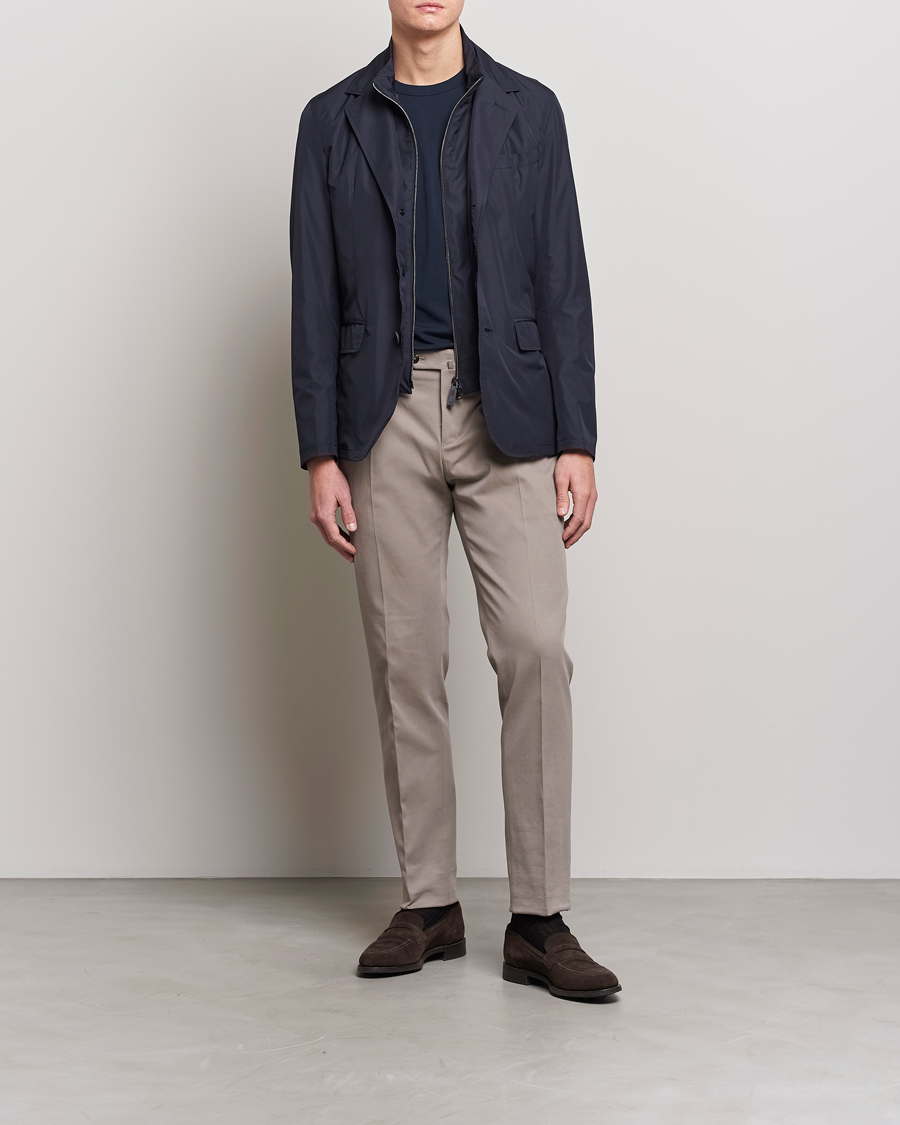 Mies | Takit | Herno | Nylon Zip Blazer Navy