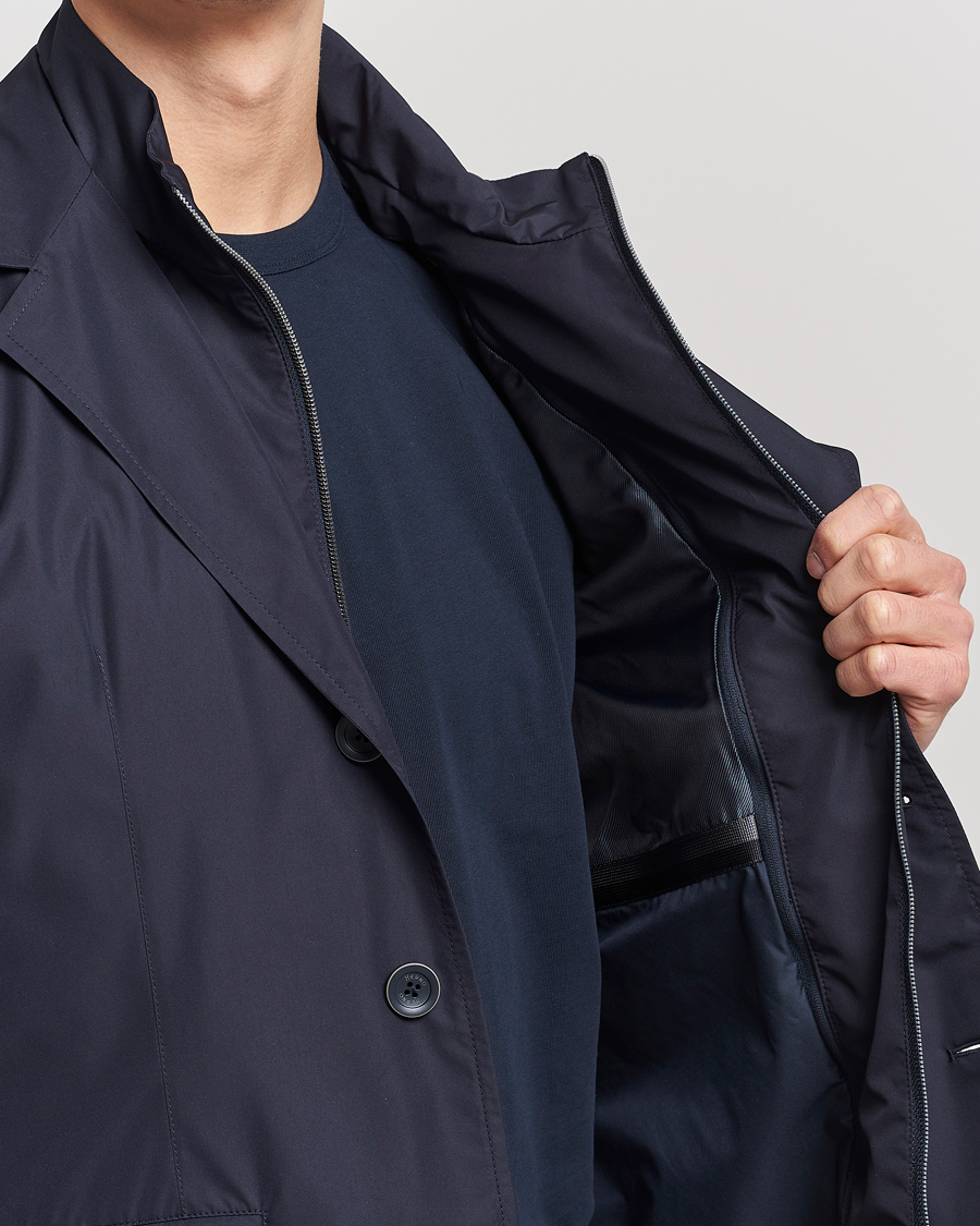 Mies | Takit | Herno | Nylon Zip Blazer Navy
