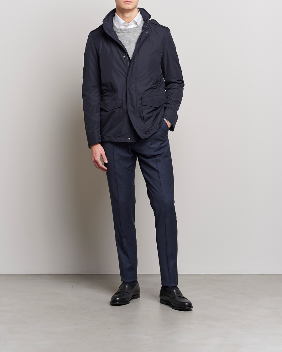 Mies | Takit | Herno | Nylon Field Jacket Navy