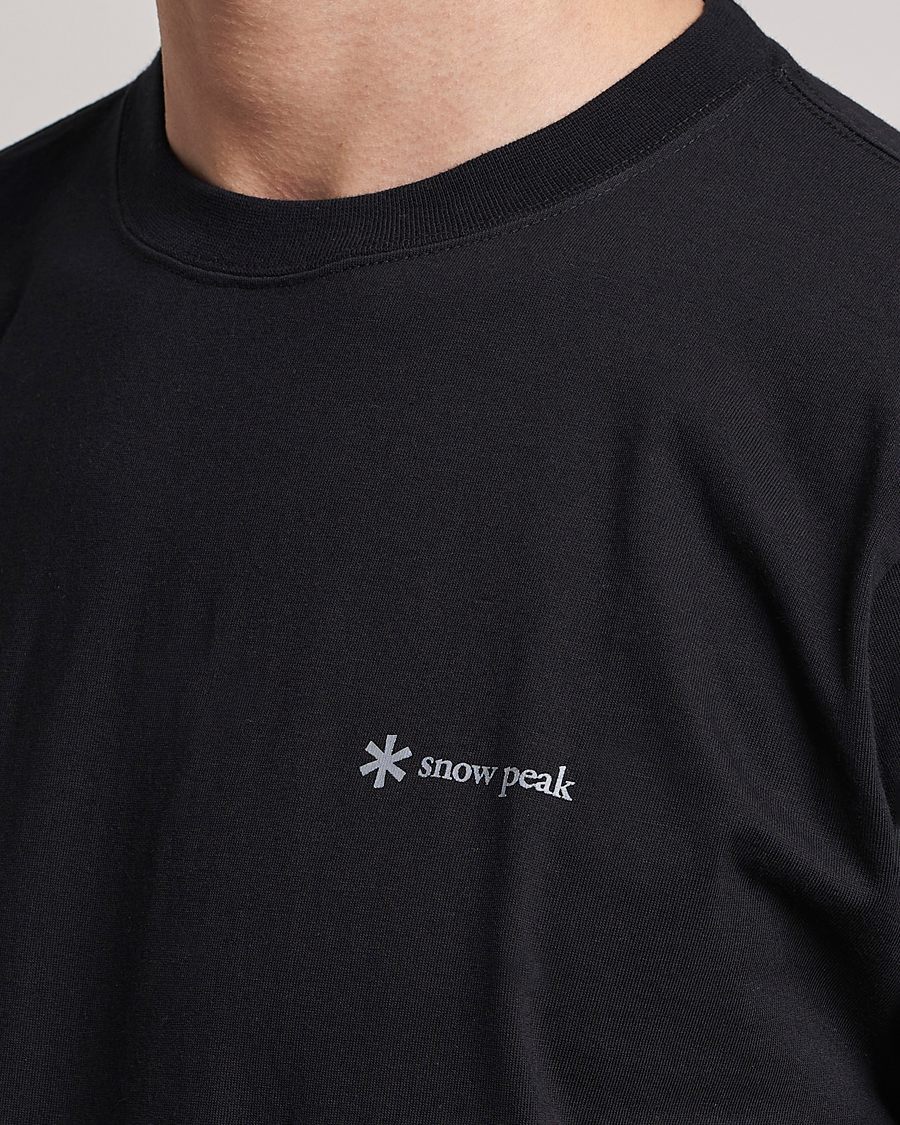Mies | T-paidat | Snow Peak | Organic Cotton Logo T-Shirt Black