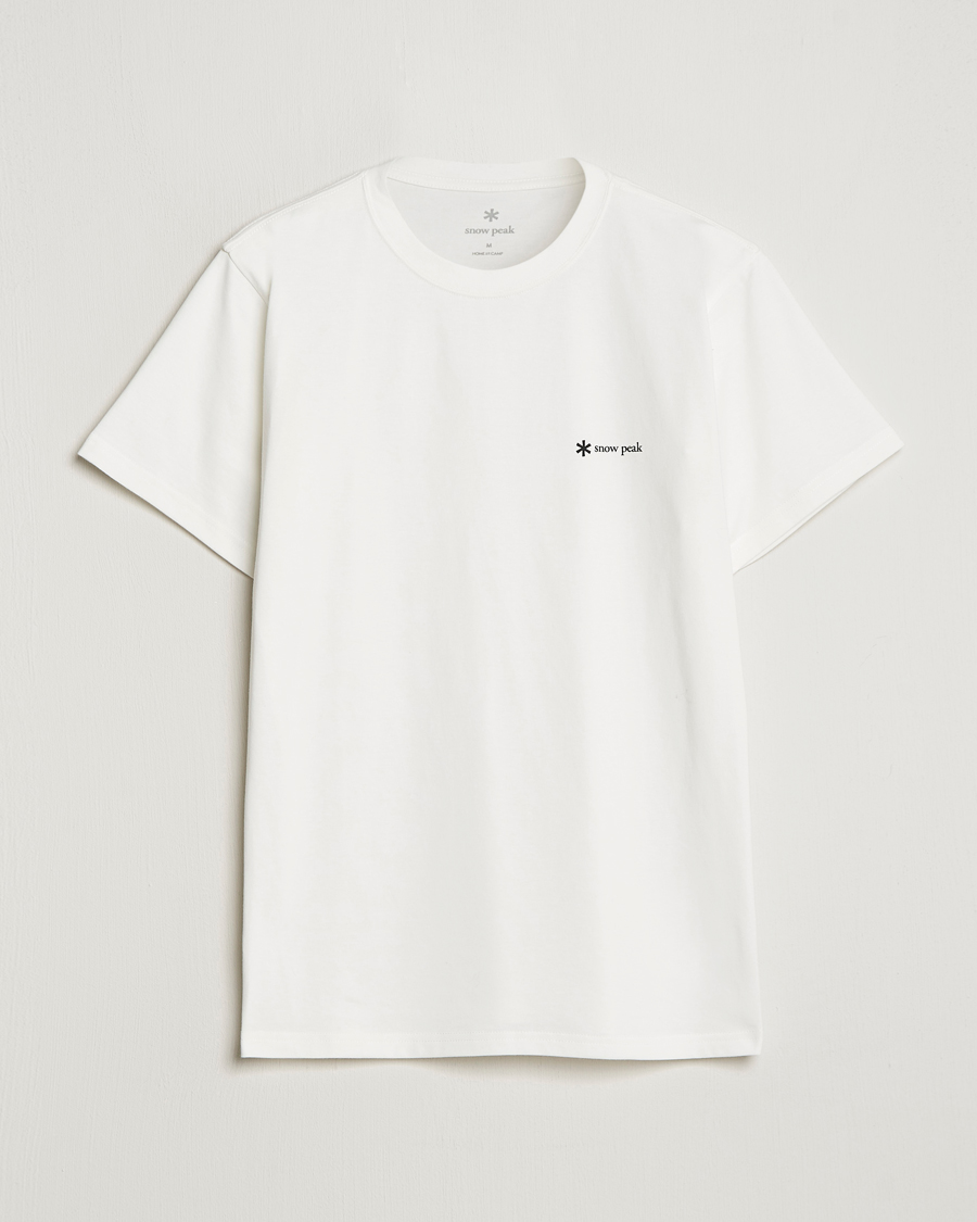 Mies | T-paidat | Snow Peak | Organic Cotton Logo T-Shirt White