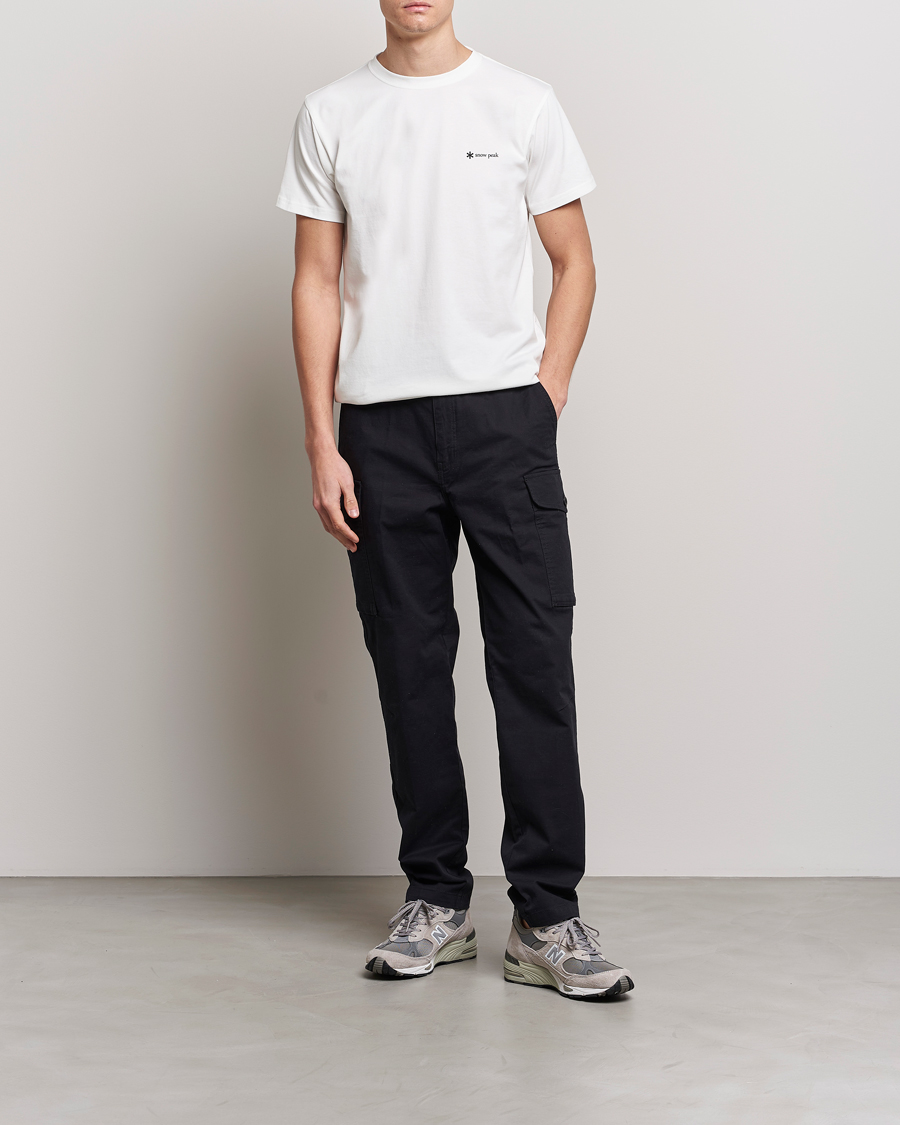 Mies | T-paidat | Snow Peak | Organic Cotton Logo T-Shirt White