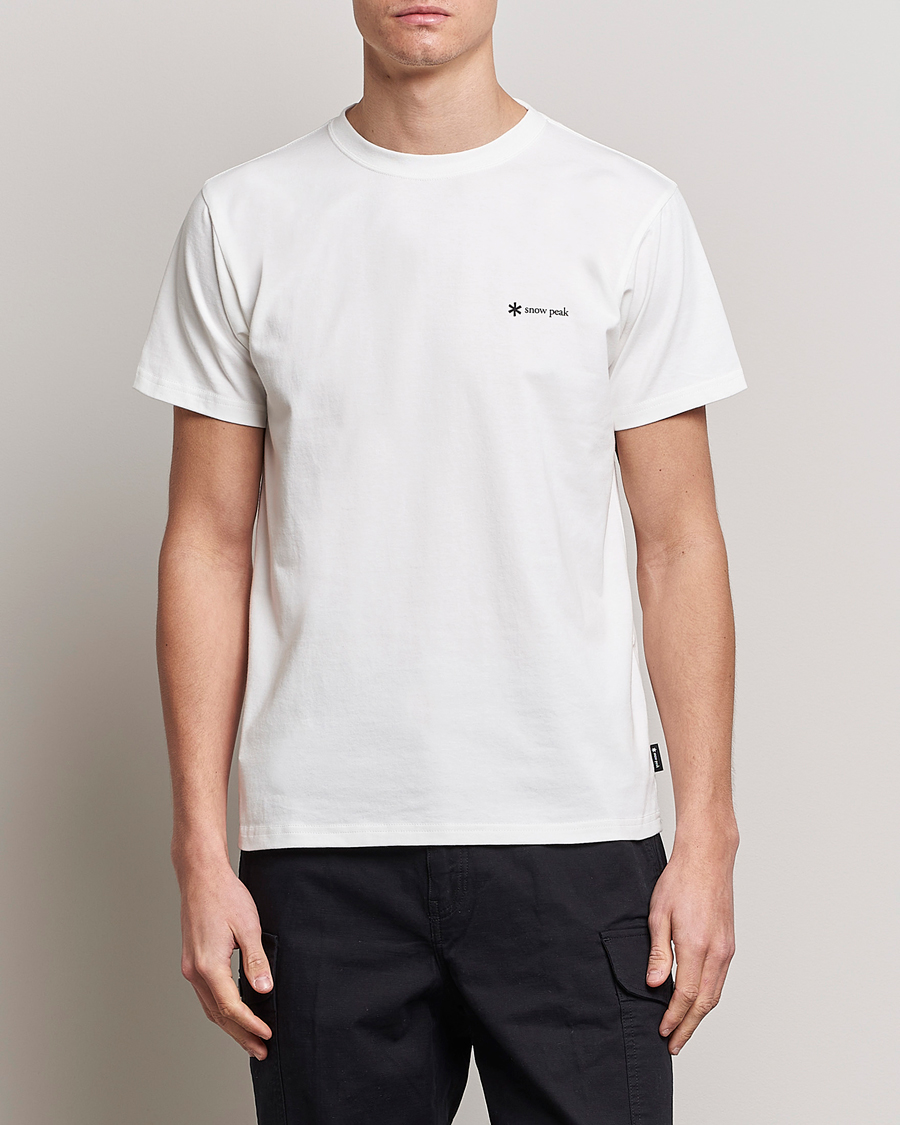 Mies | T-paidat | Snow Peak | Organic Cotton Logo T-Shirt White