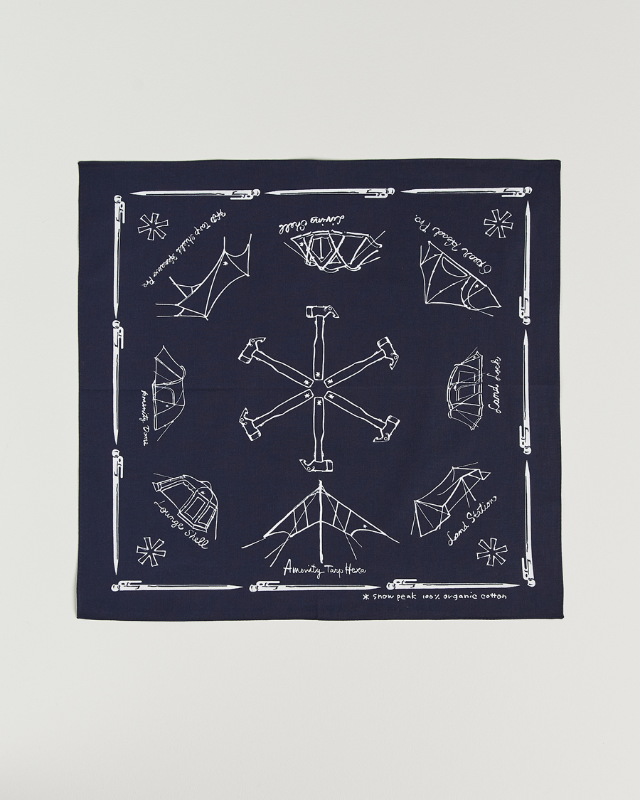 Mies | Snow Peak OG Cotton Noaspbi Bandana Navy | Snow Peak | OG Cotton Noaspbi Bandana Navy