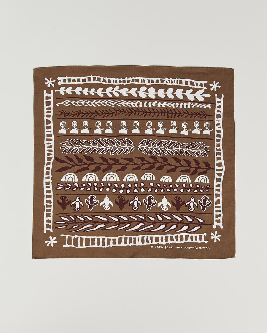Mies | Snow Peak OG Cotton Nordic Bandana Brown | Snow Peak | OG Cotton Nordic Bandana Brown